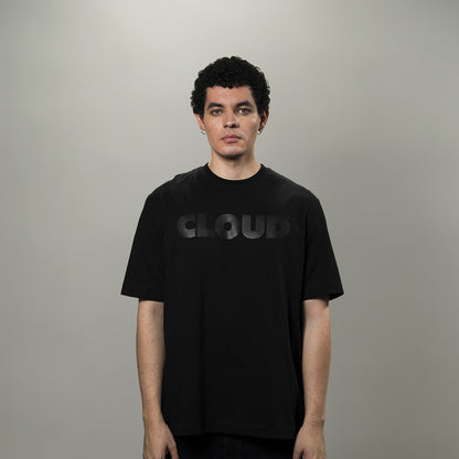 Camiseta BLOCK negro sobre negro regular fit