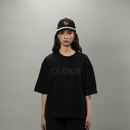 Camiseta BLOCK negro sobre negro regular fit