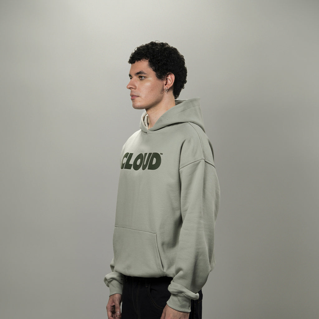 Hoodie BLOCK verde sobre verde