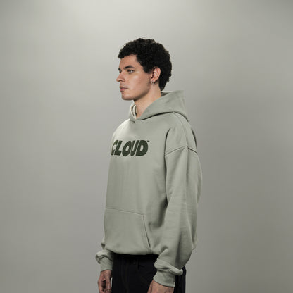 Hoodie BLOCK verde sobre verde