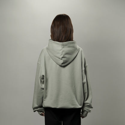 Hoodie BLOCK verde sobre verde