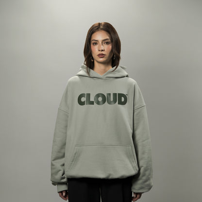 Hoodie BLOCK verde sobre verde