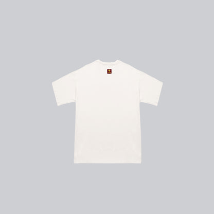 Baby tee colombiana blanco/naranja