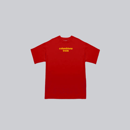 Baby tee colombiana triste roja