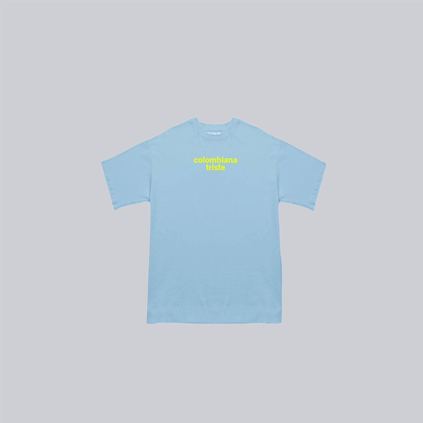 Baby tee colombiana triste azul bebe
