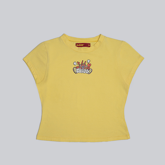 Baby tee amarilla