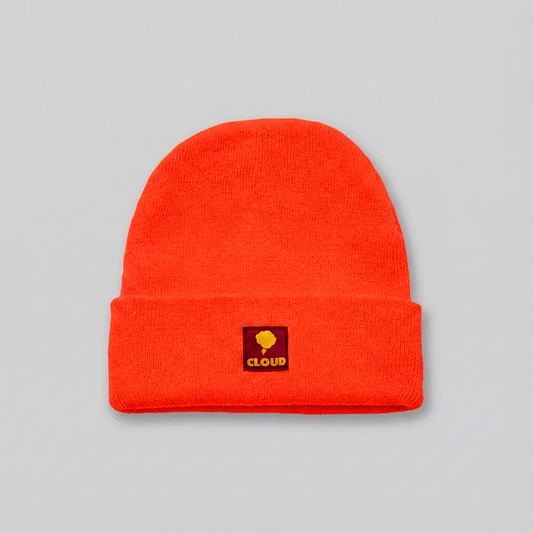 Beanie Clásico naranja neón