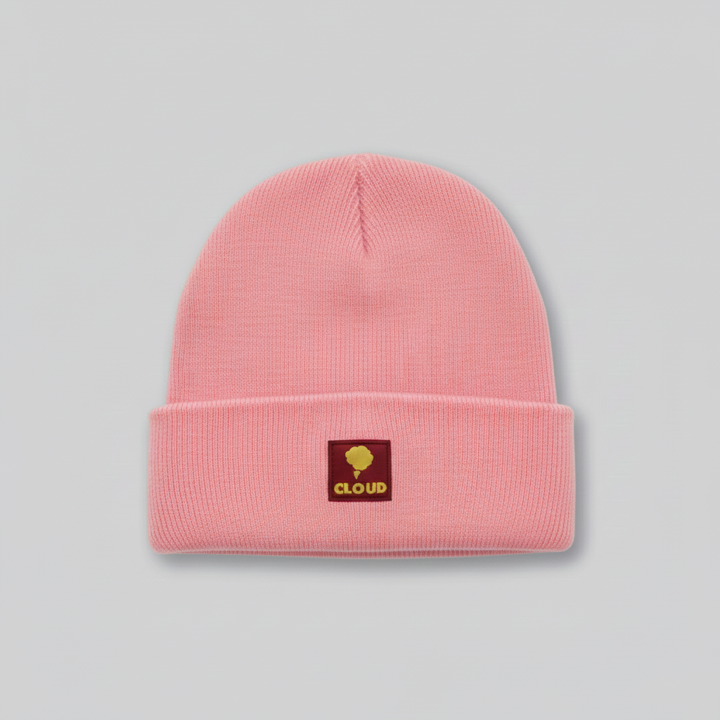 Beanie clásico rosa