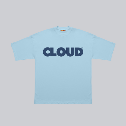 Camiseta BLOCK azul sobre azul regular fit