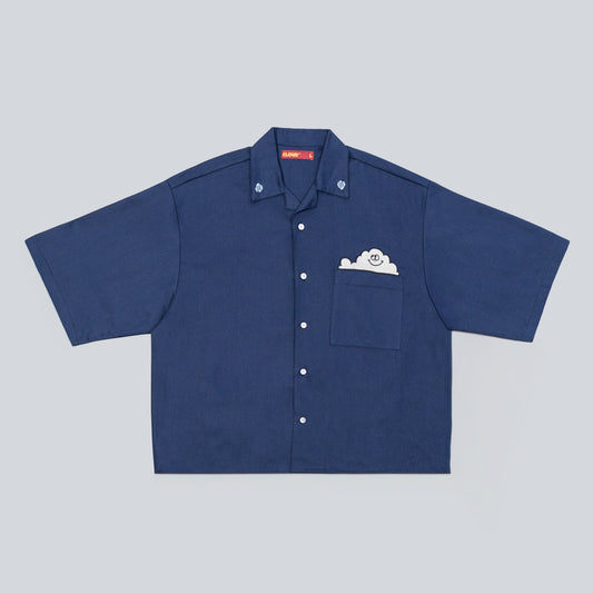 Camisa de botones nube azul