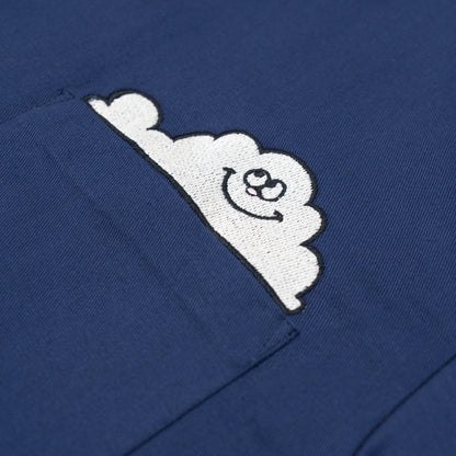 Camisa de botones nube azul