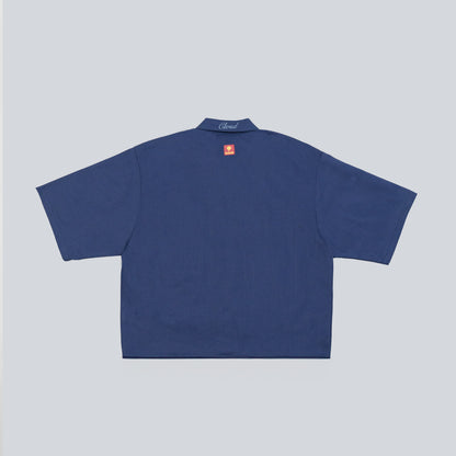 Camisa de botones nube azul