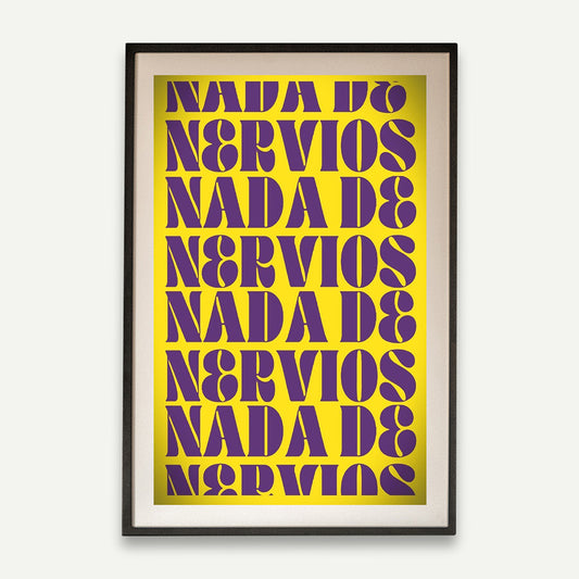 Print nada de nervios amarillo