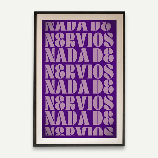 Print Nada esta escrito morado