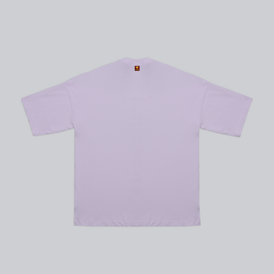Camiseta BLOCK morado sobre lila regular fit