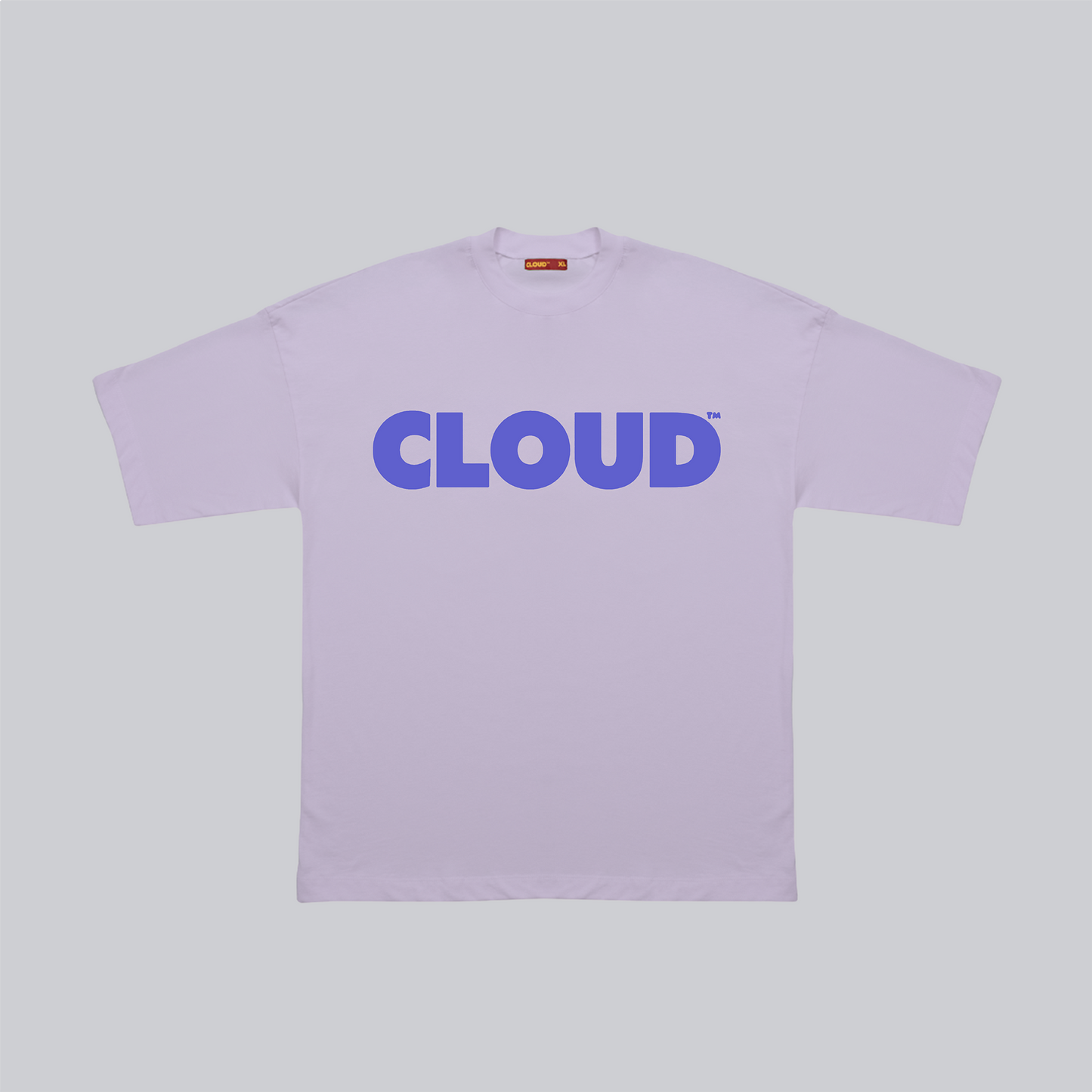 Camiseta BLOCK morado sobre lila regular fit