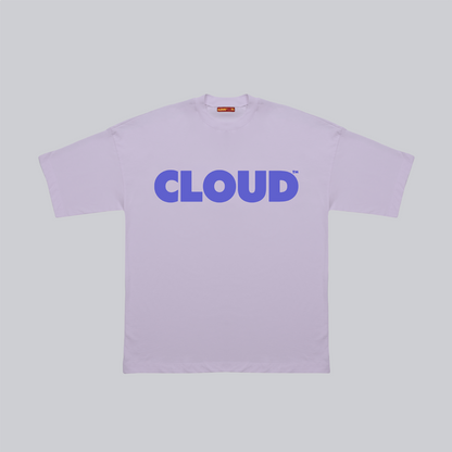 Camiseta BLOCK morado sobre lila regular fit