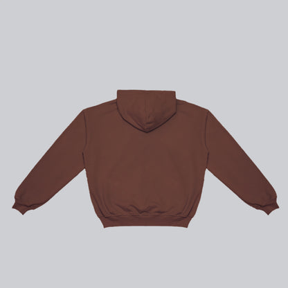 Hoodie chocolate bordado