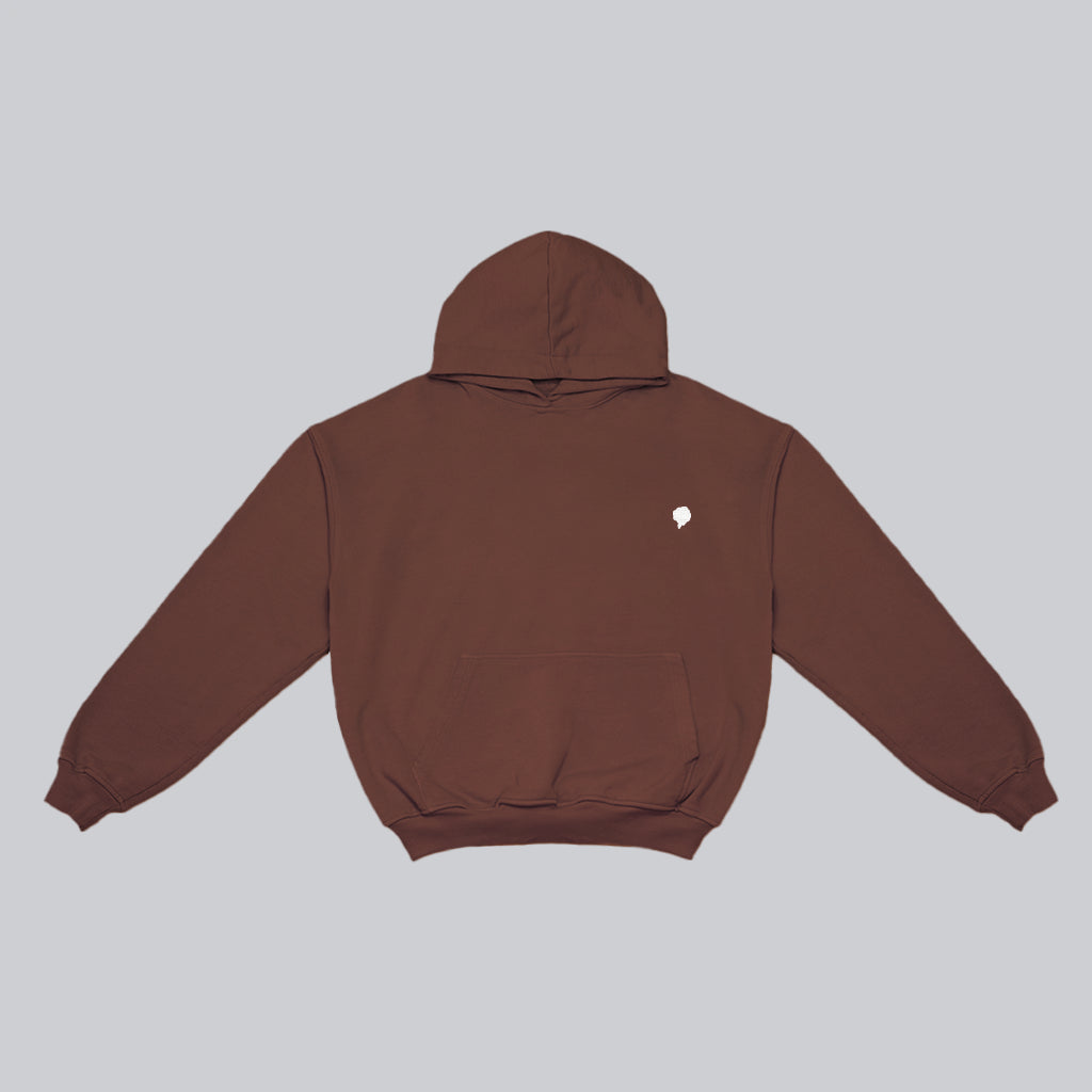 Hoodie chocolate bordado
