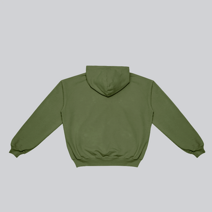 Hoodie verde caramelo