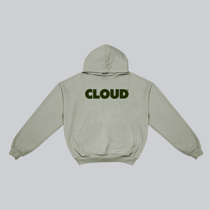 Hoodie BLOCK verde sobre verde