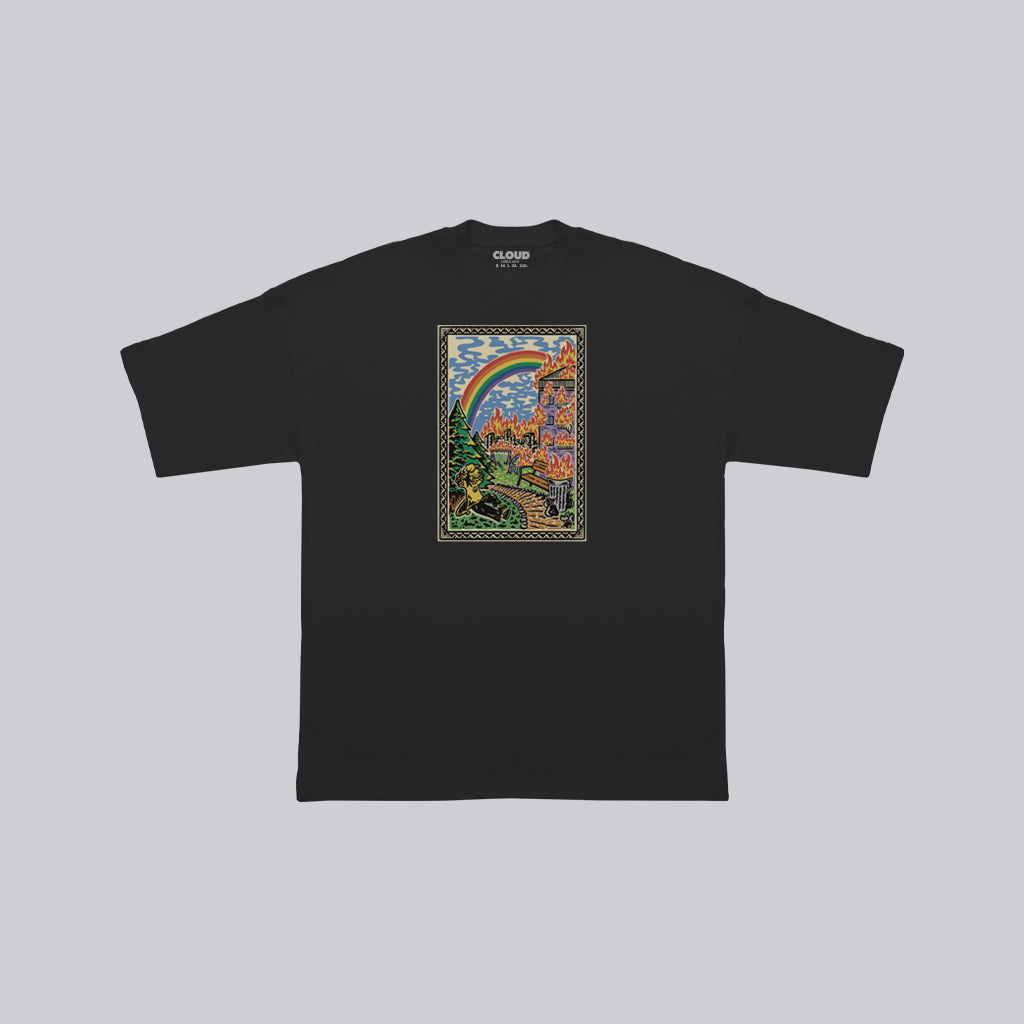 Black fantasy t-shirt