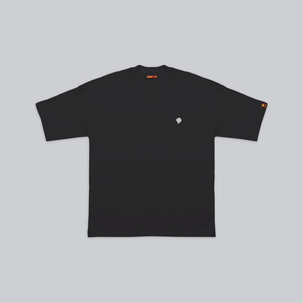 Camiseta bordada negra